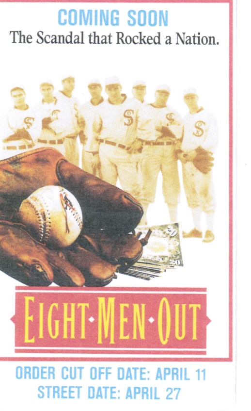Eight Men Out baseball advertising trade card