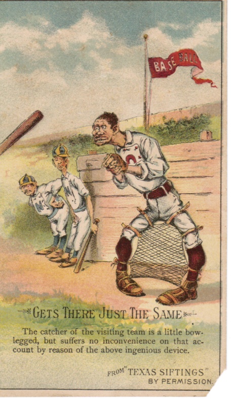 Gets There Just the Same baseball advertising trade card