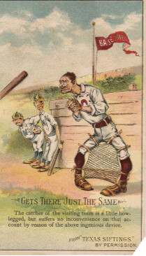 Baseball advertising trade card from Set H 804-14