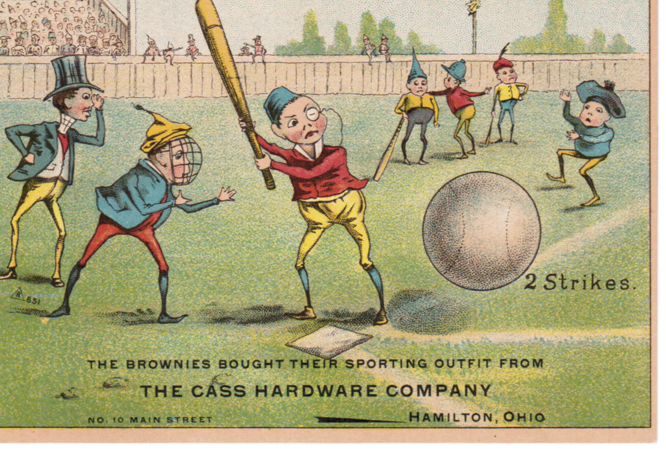 Set H 804-19 baseball advertising trade card