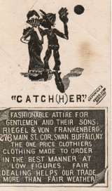Sample baseball advertising trade card from Set H 804-40