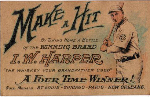 Make a Hit baseball advertising trade card