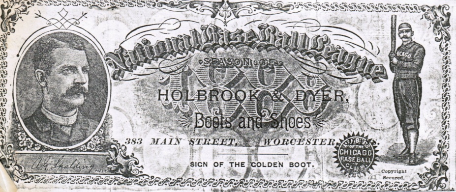 National Base Ball League Season of 1889 baseball advertising trade card