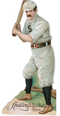 Spalding's Baseball Player baseball advertising trade card