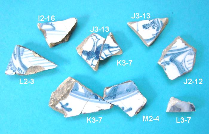 Delft fragments from the Flint House archaeological excavation