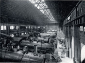 American Locomotive Works erecting floor
