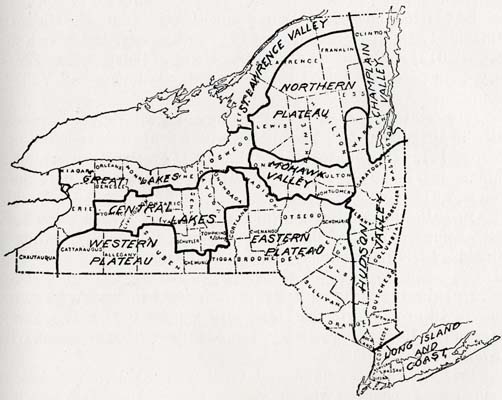The Ten Climatic Divisions of the State of New York