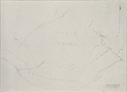 Map of Stone Arabia Patent, 1723