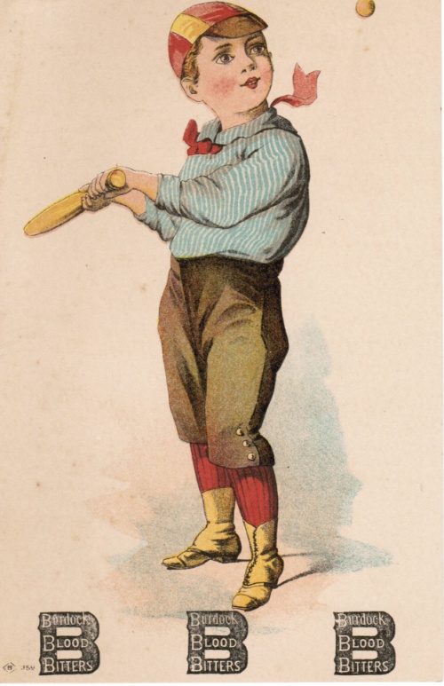 Card 210 baseball advertising trade card