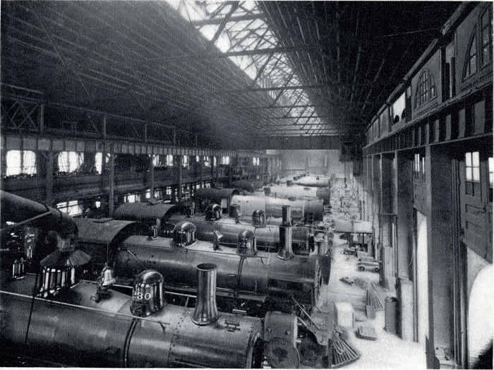 American Locomotive Works erecting floor