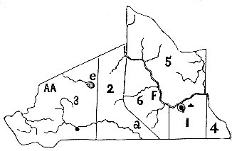 [Crude map of Schenectady County in 1848]