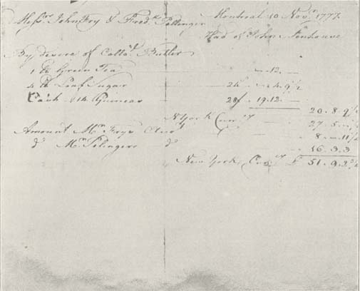 Account Book of Major John Frey