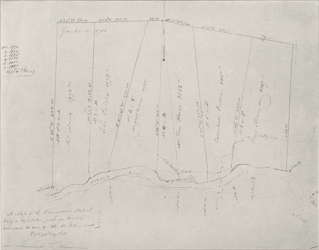 Map of Canajoharie Patent of 1723